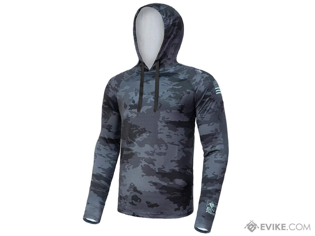 Helium Armour UPF50 Body Protective Battle Hoodie for Fishing /  Airsoft (Color: Black Camo / Small), Evike Stuff, e-SWAGG