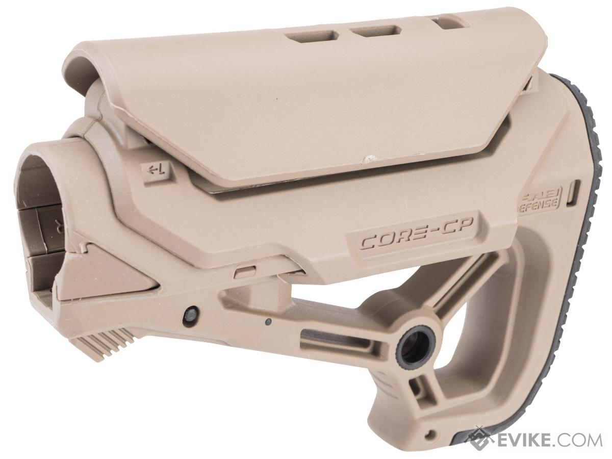 FAB Defense GL-CORE-S CP CQB Optimized Combat Stock with GCCP Cheek Rest (Color: Tan)