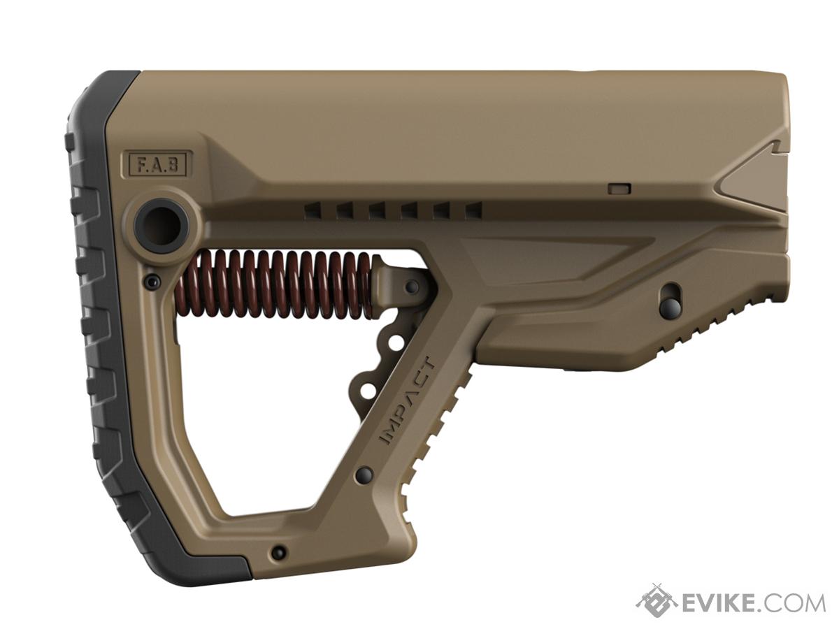 FAB Defense GL-CORE IMPACT Recoil Reduction Buttstock w/ Variable Reduction Settings (Color: Dark Earth)