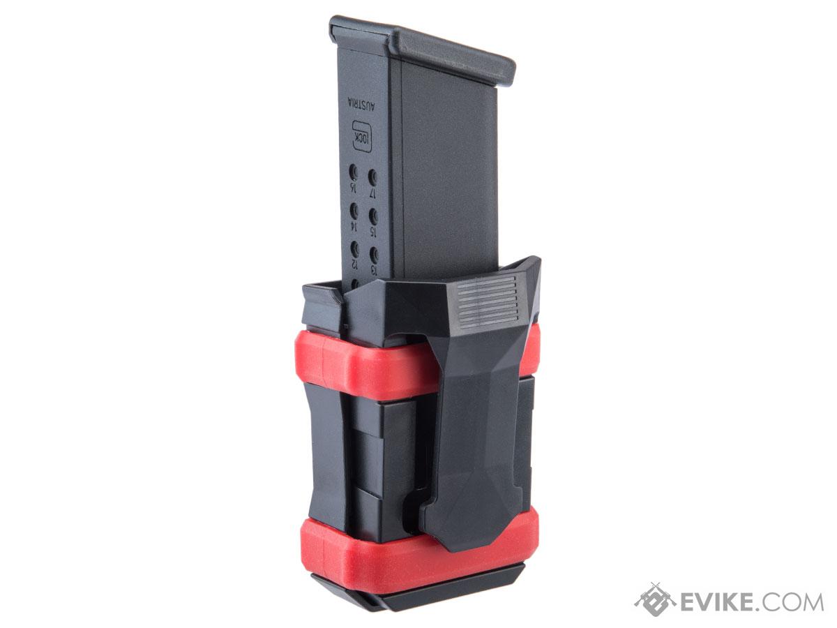 FMA Tactical Universal Pistol Mag Carrier (Color: Black - Red ...