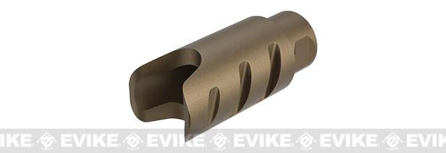 G&G Aluminum Airsoft Muzzle Brake / Sound Amplifier - Tan, Accessories &  Parts, External Parts, Flash Hiders and Muzzle Devices -  Airsoft  Superstore