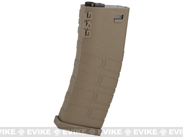 G&G Polymer 120rd Mid-Cap Magazine for M4 / M16 Series Airsoft AEG Rifles (Color: Desert / Single Magazine)