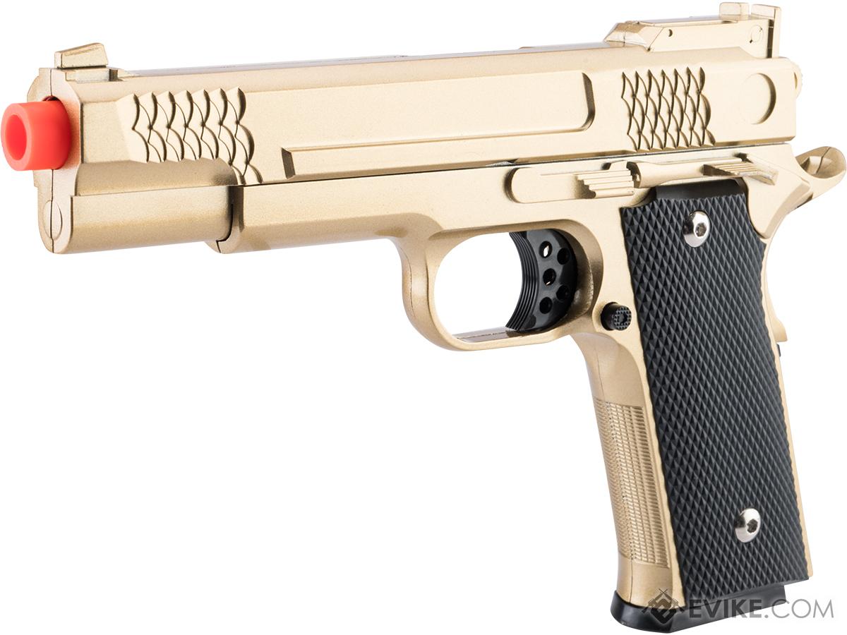 Galaxy Heavy Weight Dragon Scale 1911 Spring Powered Airsoft Pistol (Color: Gold)