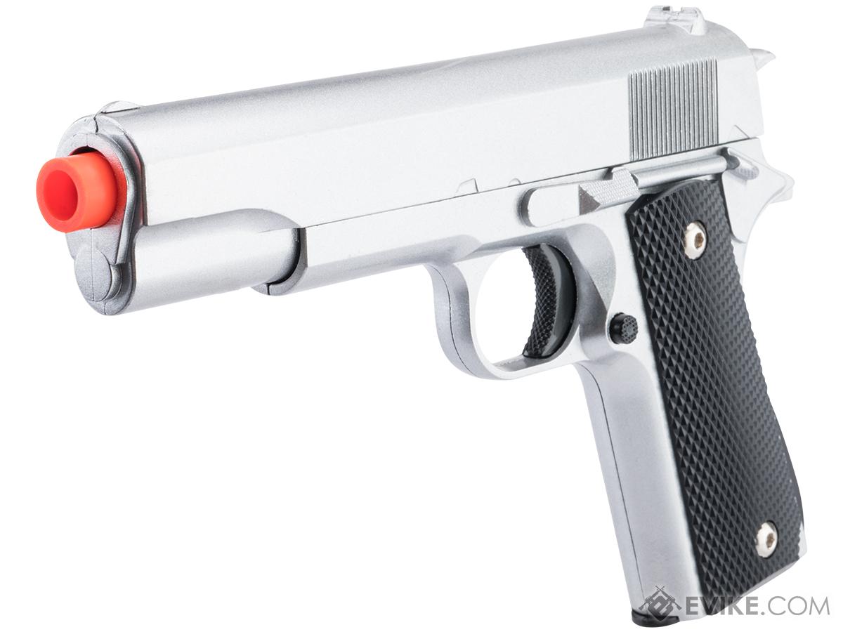 Galaxy Heavy Weight M1911 Spring Powered Airsoft Pistol (Color: Silver)