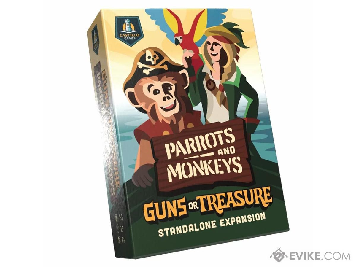 Castillo Games Guns or Treasure Parrots and Monkeys Card Game Expansion