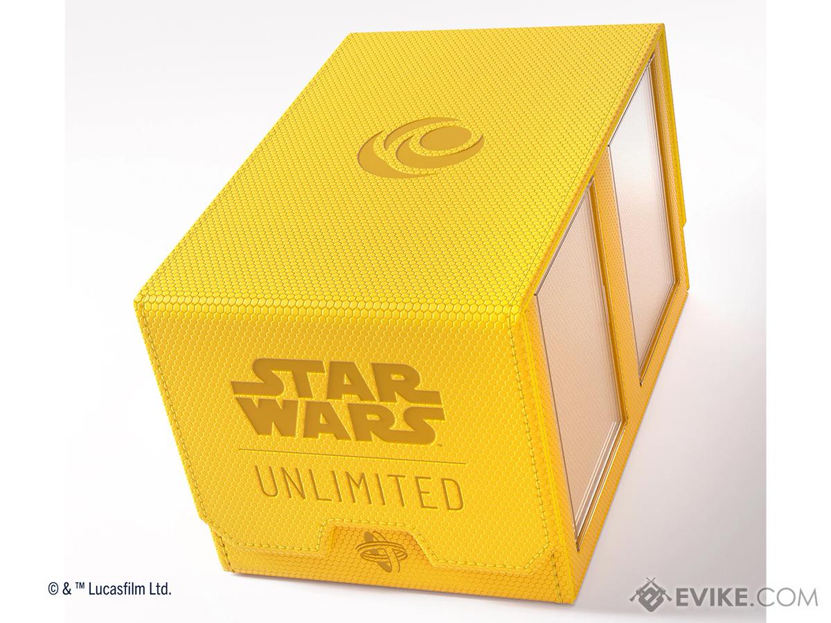 Gamegenic Star Wars: Unlimited Double Deck Pod Protective Card Box (Color: Yellow)