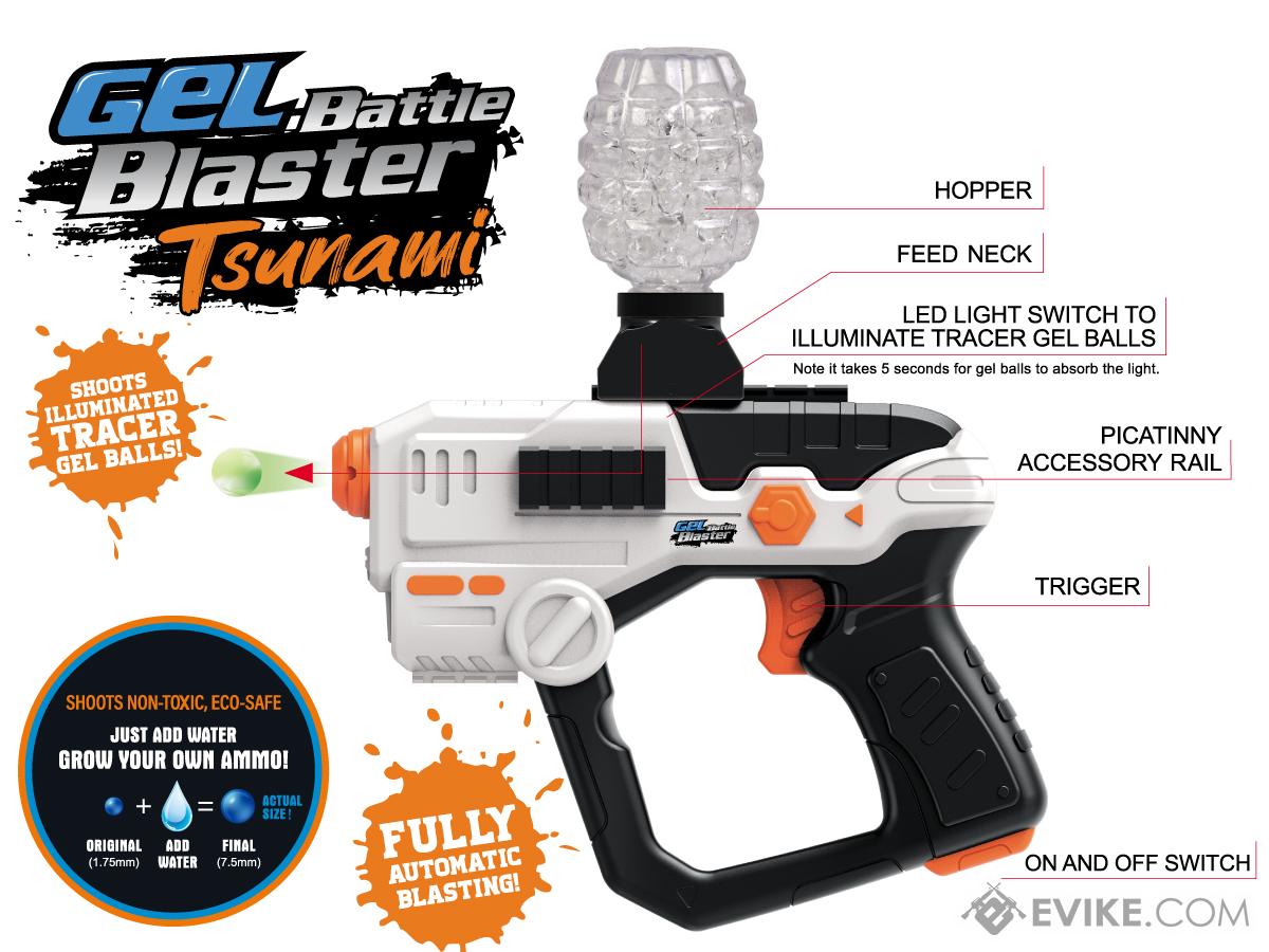 Gel Battle Blaster Water Gel / Hydro Ball Blaster (Model: Tsunami / Gun  Only)