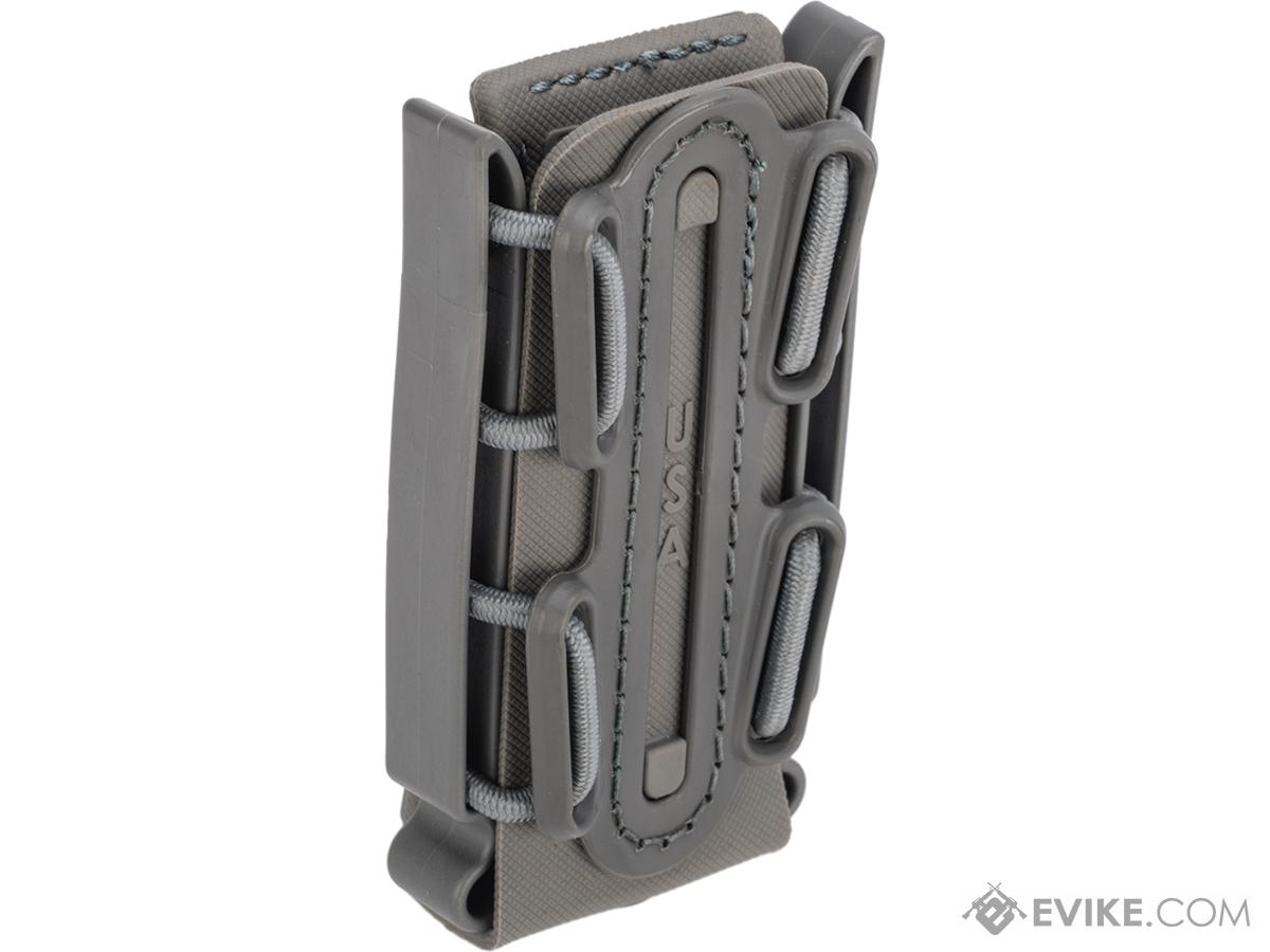 G Code Soft Shell Scorpion Tall Pistol Magazine Carrier with P1 Molle Clip Color Grey Frame Grey Shell Tactical Gear Apparel Pouches Mag Pouches Pistol Evike Airsoft Superstore