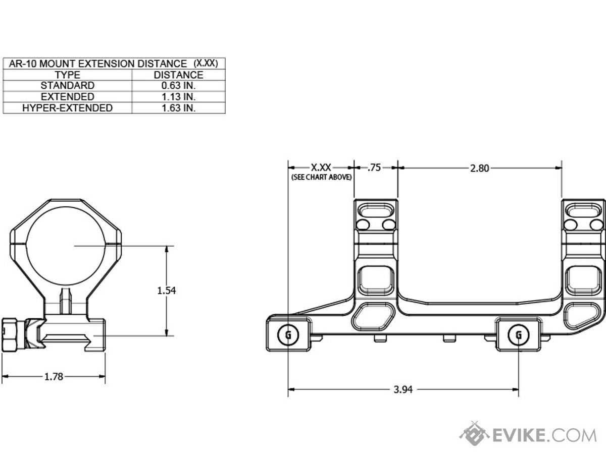 GEISSELE Automatics Super Precision 30mm Scope Mount for AR15 / M4