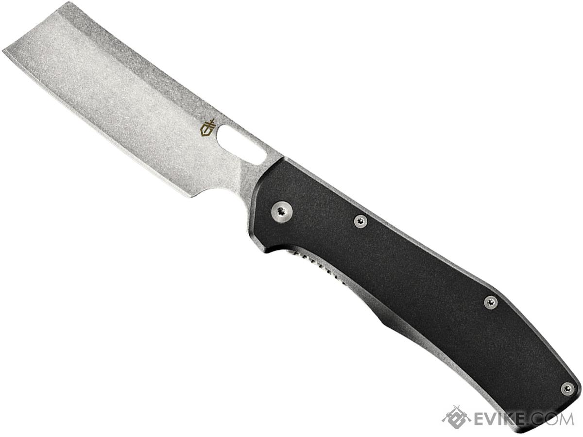 Gerber FlatIron Folding Cleaver Pocket Knife (Grip: Black Aluminum