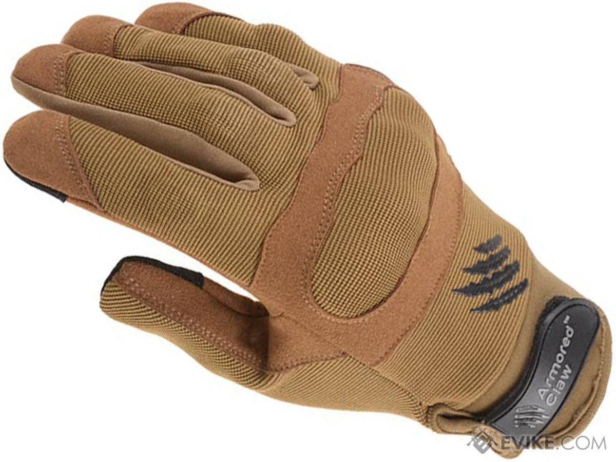 Armored Claw Shield Flex Tactical Glove (Color: Tan / Small)