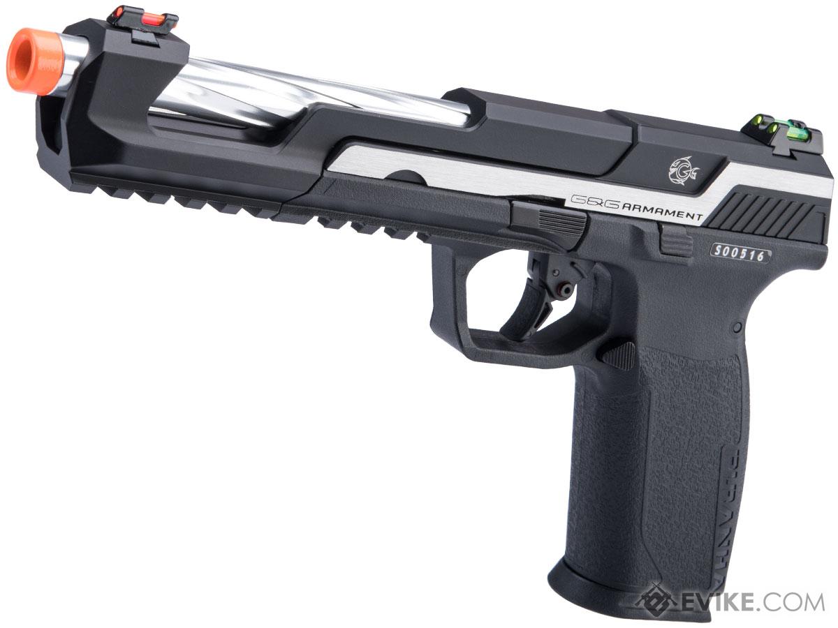 Vendita online G&G Piranha MK1 Pistola Gas blowback black silver