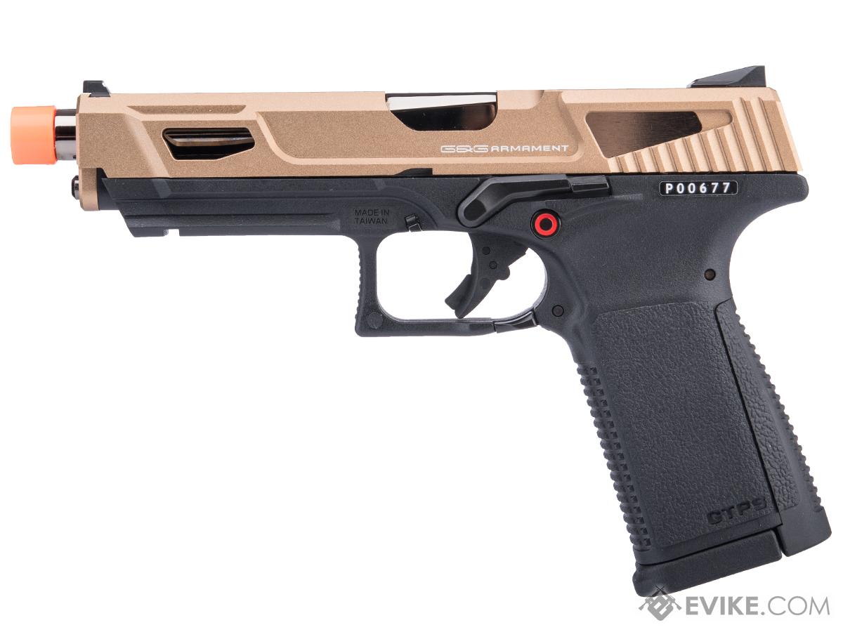 G&G GTP9-MS Metal Slide Gas Blowback Airsoft Pistol (Color: Tan ...