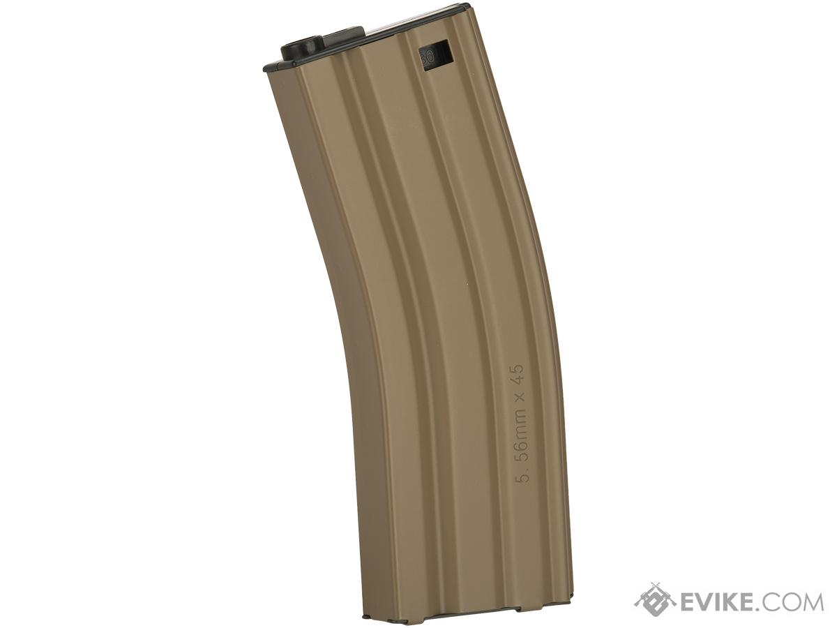 G&G Metal 30rd Real-Sim Magazine for M4/M16 Series Airsoft AEG Rifles (Color: Desert Tan)