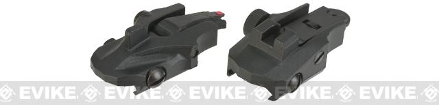 APS Athena Back Up Sights for Airsoft Rifles - Black