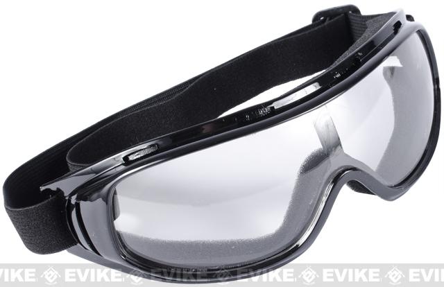 Edge Tactical Anti-Fog UV-400 Polycarbonate Lens Goggle (Color: Clear Lens)