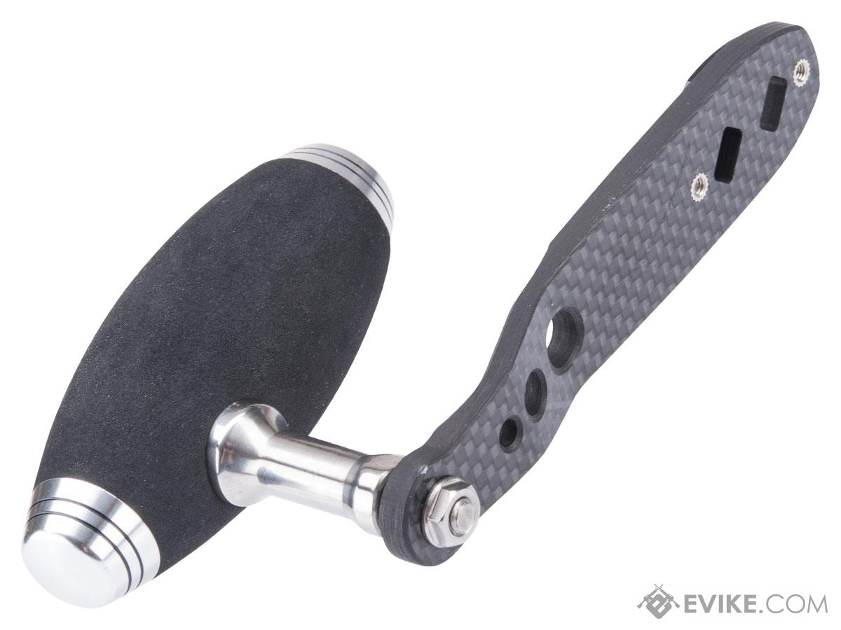 CARBON FIBER REEL Handle with Rubber Knob Left Right DIY DIY Accessory  $32.68 - PicClick AU