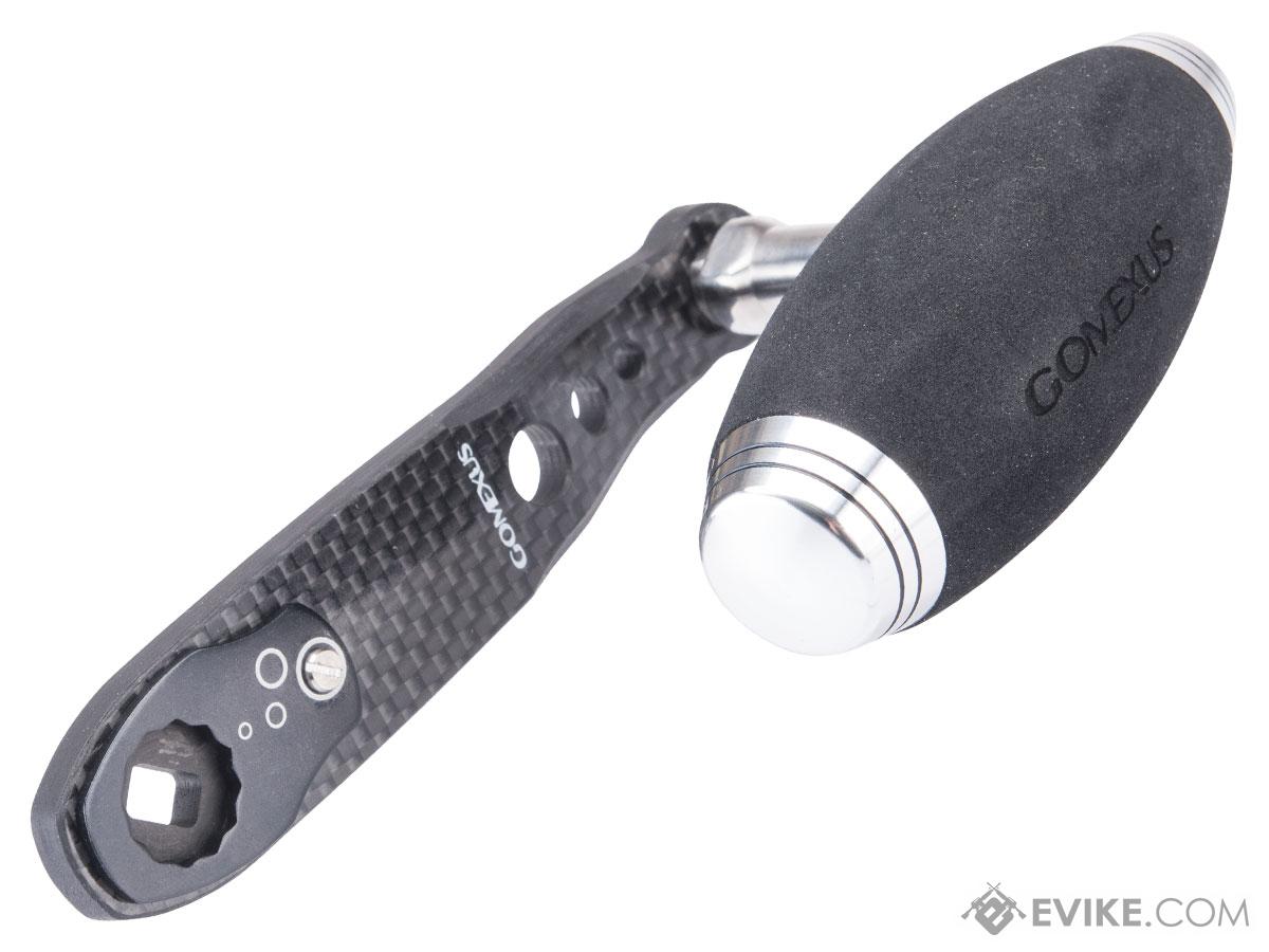 Gomexus Carbon Reel Handle w/ EVA T-Bar Power Knob for Baitcasting Reel  (Style: 8x5mm / Black)
