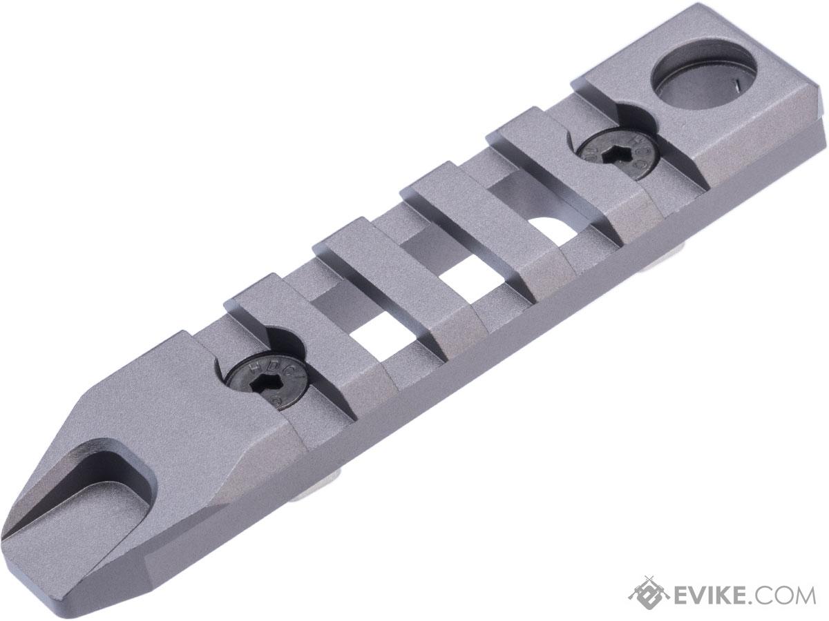 G&P CNC Aluminum M-LOK / Keymod Rail Section (Type: 5 Slots / Gray)