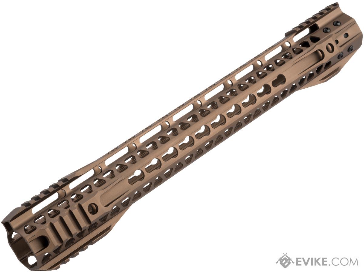 G&P MOTS II Standard Keymod Handguard w/ Rails for M4 / M16 Series Airsoft AEG Rifles (Color: Sand / 16.2)