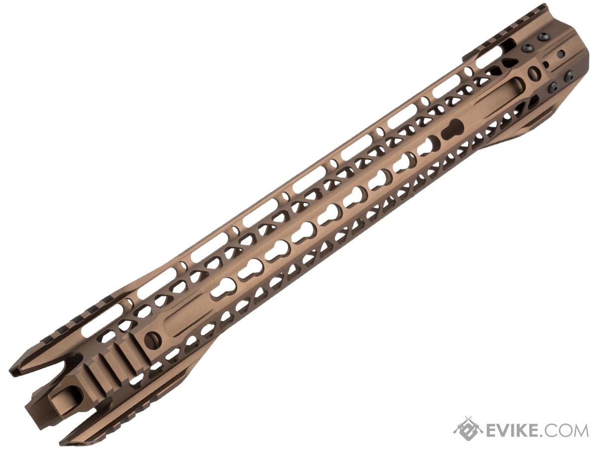 G&P MOTS II Phantom Keymod Handguard w/ Rails for M4 / M16 Series Airsoft AEG Rifles (Color: Sand / 16.2)