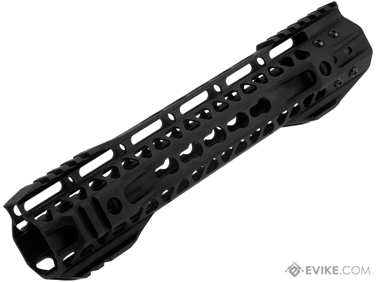 G&P MOTS II Standard Keymod Handguard w/ Rails for M4 / M16 Series Airsoft AEG Rifles (Color: Black / 10.75)