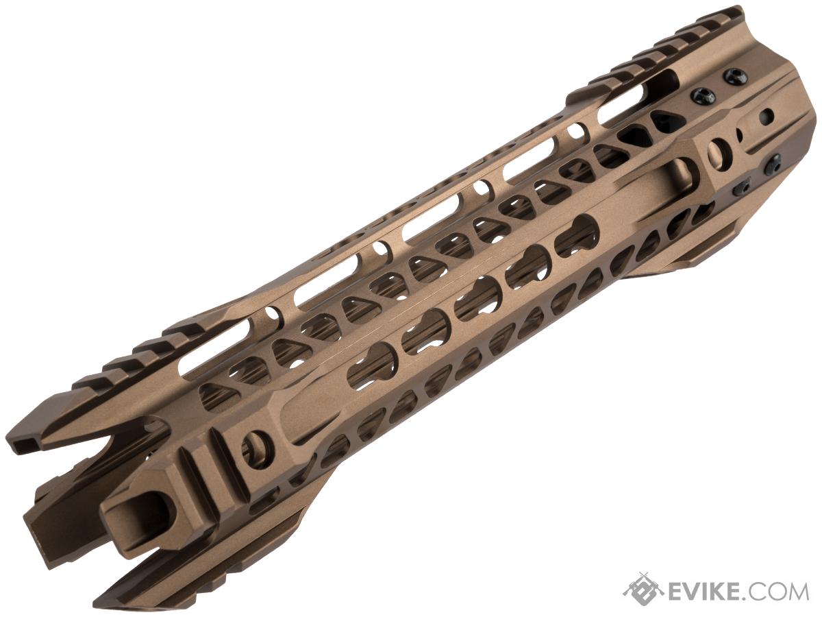 G&P MOTS II Phantom Keymod Handguard w/ Rails for M4 / M16 Series Airsoft AEG Rifles (Color: Sand / 10.75)