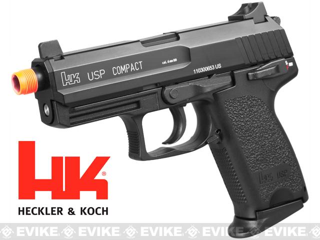 Z Heckler Koch Umarex Full Metal USP Compact Tactical NS Airsoft Gas Blowback Gun By KWA