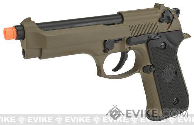 WE-Tech Full Metal M9 Heavy Weight Airsoft GBB Professional Training Pistol (Color: Tan)