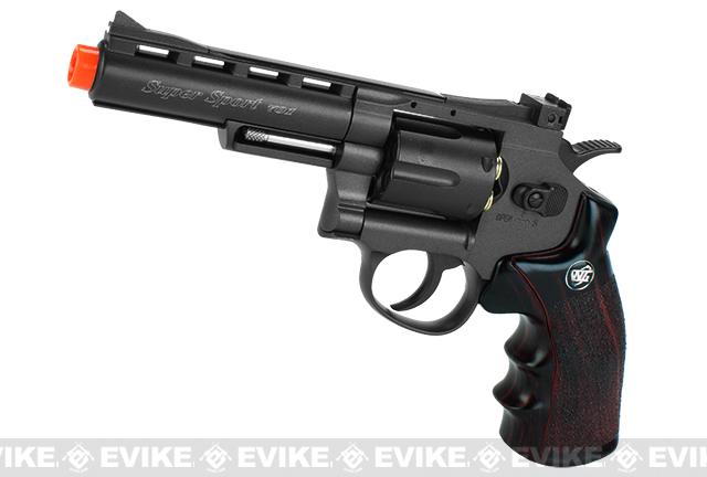 WG CO2 Full Metal High Power Airsoft 6mm Magnum Gas Revolver (Length: 8 /  Black / Brown Grip), Airsoft Guns, Gas Airsoft Pistols -  Airsoft  Superstore