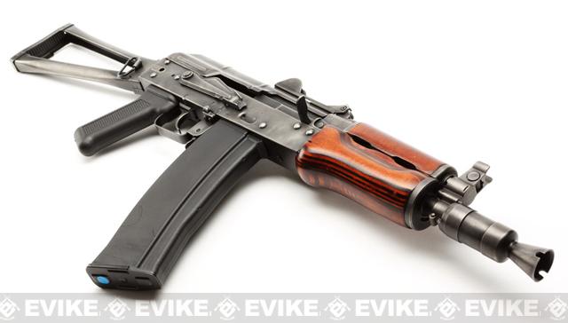 Ghk Full Metal Aks 74u Airsoft Gbb Rifle W Real Wood Handguard Lct