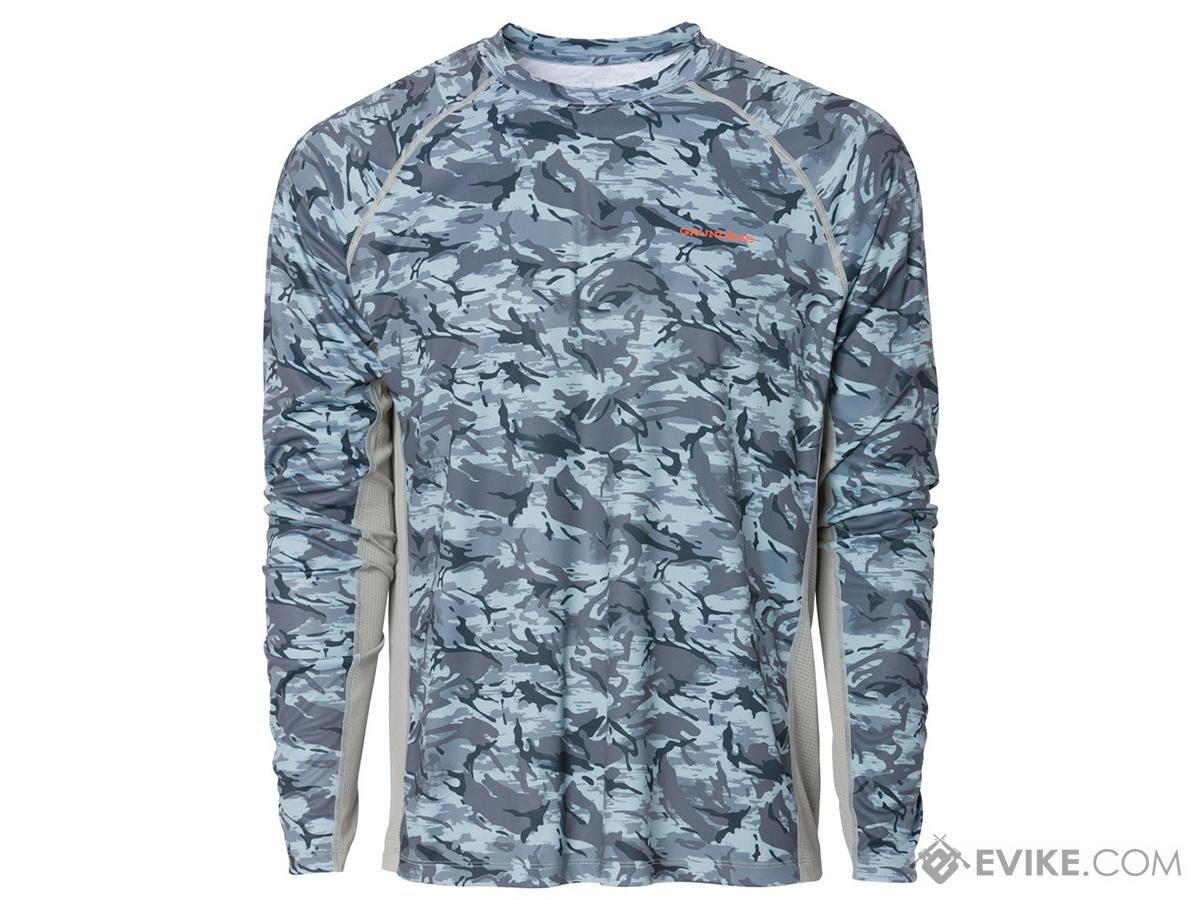 Grunden Solstrale Long Sleeve Crew Shirt (Size: Refraction Camo Dark ...