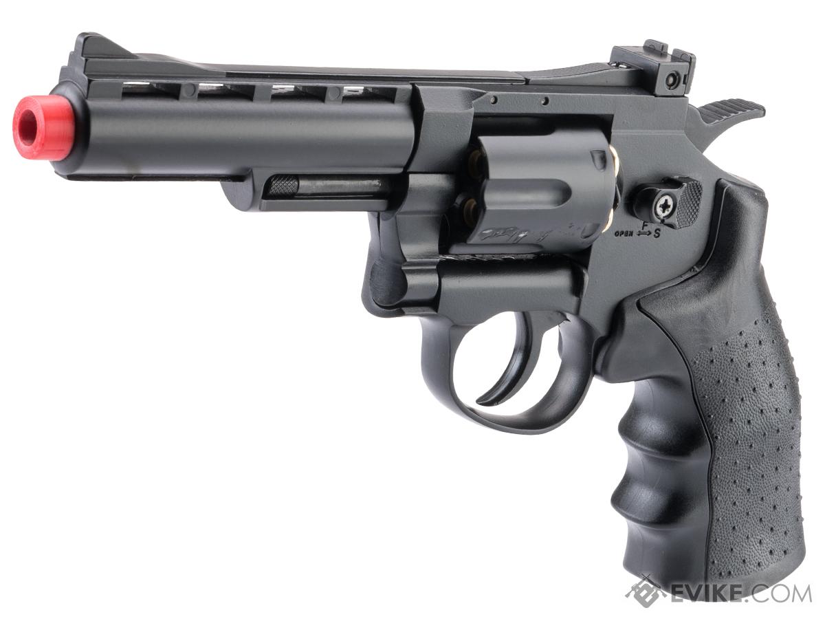 Hwasan CO2 Powered High Power Airsoft 6mm Magnum Revolver (Length: 4)