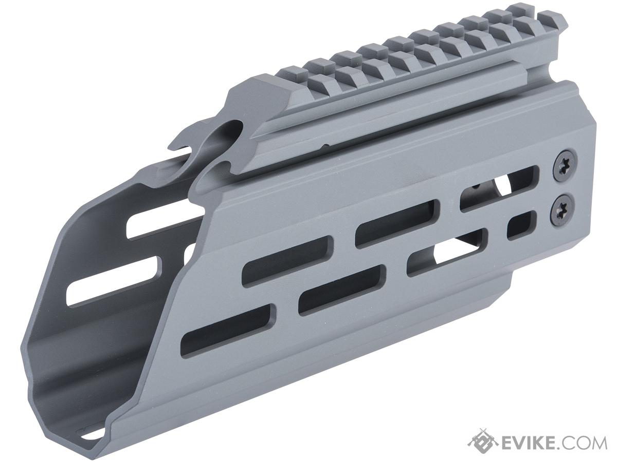 HB Industries M-LOK Handguard for CZ Scorpion EVO 3 Rifles (Color: Grey / Angled / 6.84 / Complete Kit)