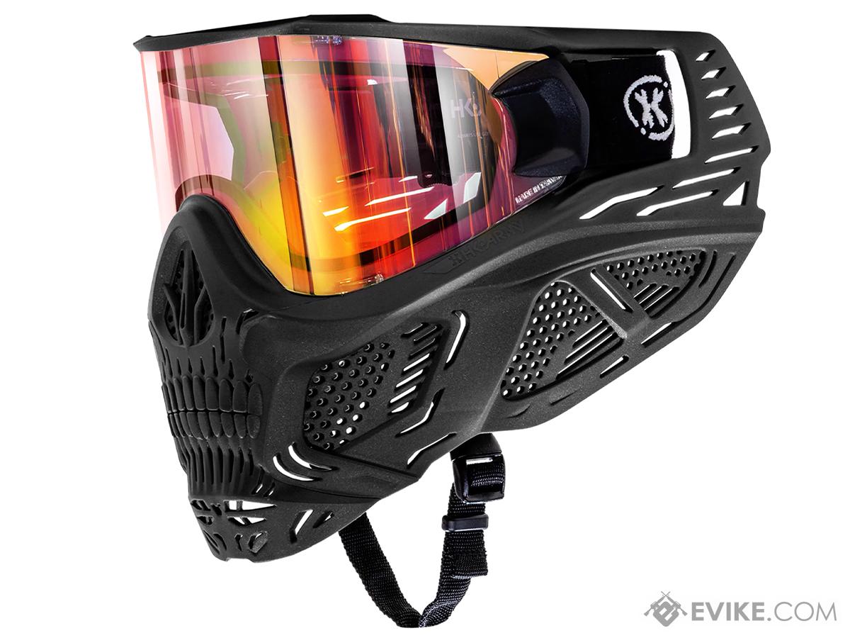 HK Army HSTL Skull Full Face Goggle (Color: Death / Fire Lens)