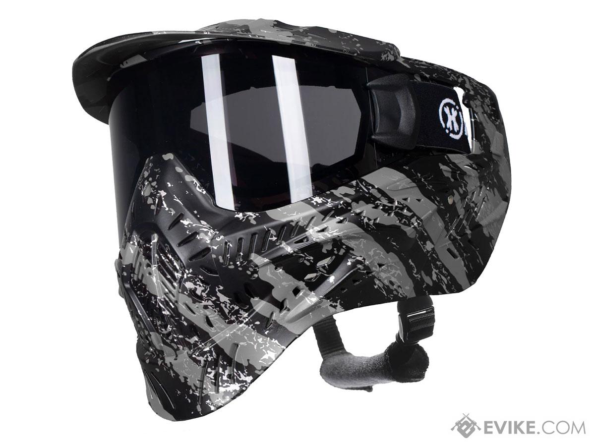 HK Army HSTL Full Face Mask with Thermal Goggle Lens (Model: Fracture Black / Grey)