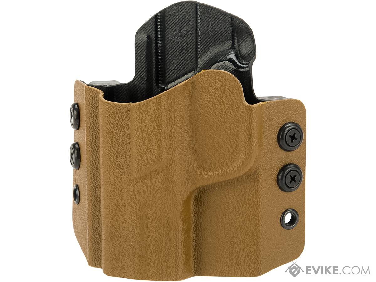 High Speed Gear Inc OWB Kydex Holster for S&W M&P Pistols (Model: M&P Compact 9mm and 40 cal / Left Hand / Coyote Brown)