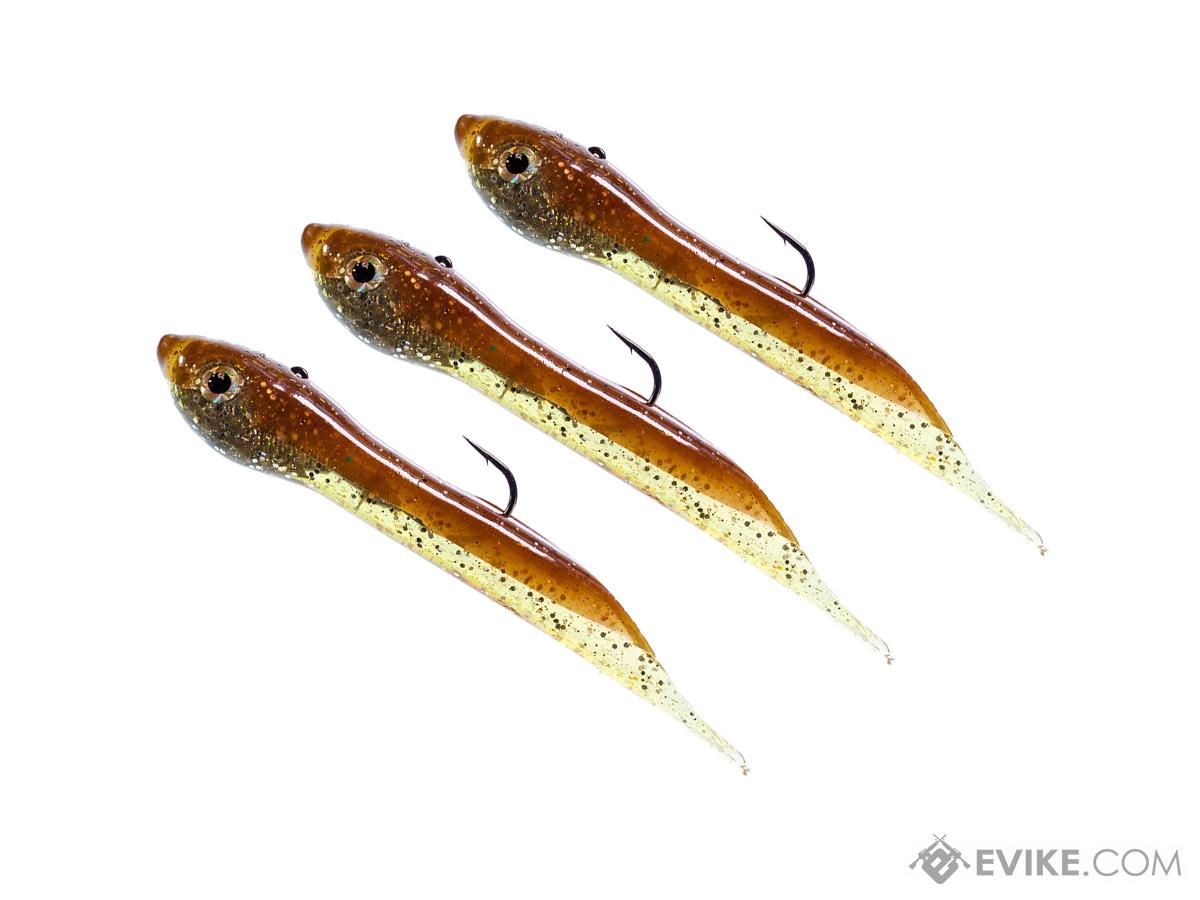 Hook Up Baits Handcrafted Soft Fishing Jigs (Color: Brown Gold / 2