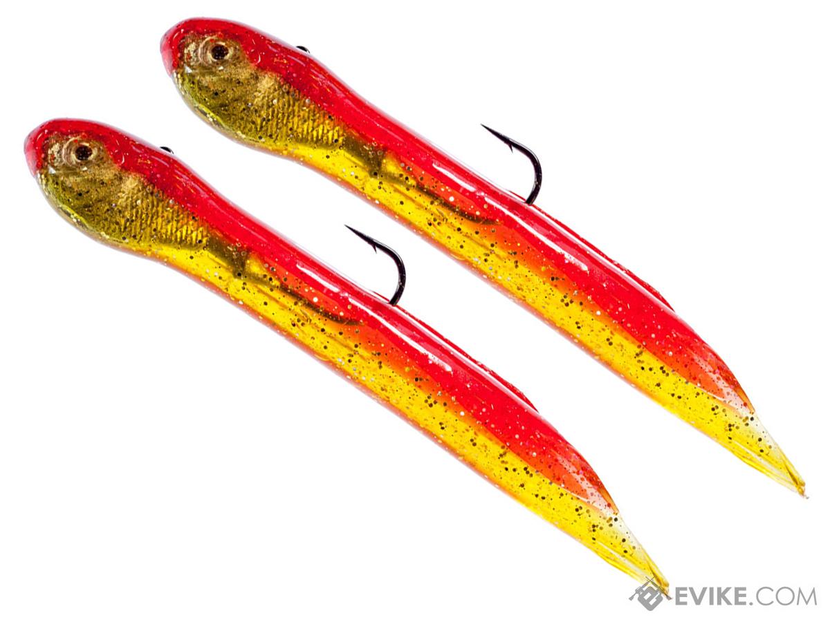 Hook Up Baits Bullet Handcrafted Soft Fishing Jigs (Color: Red
