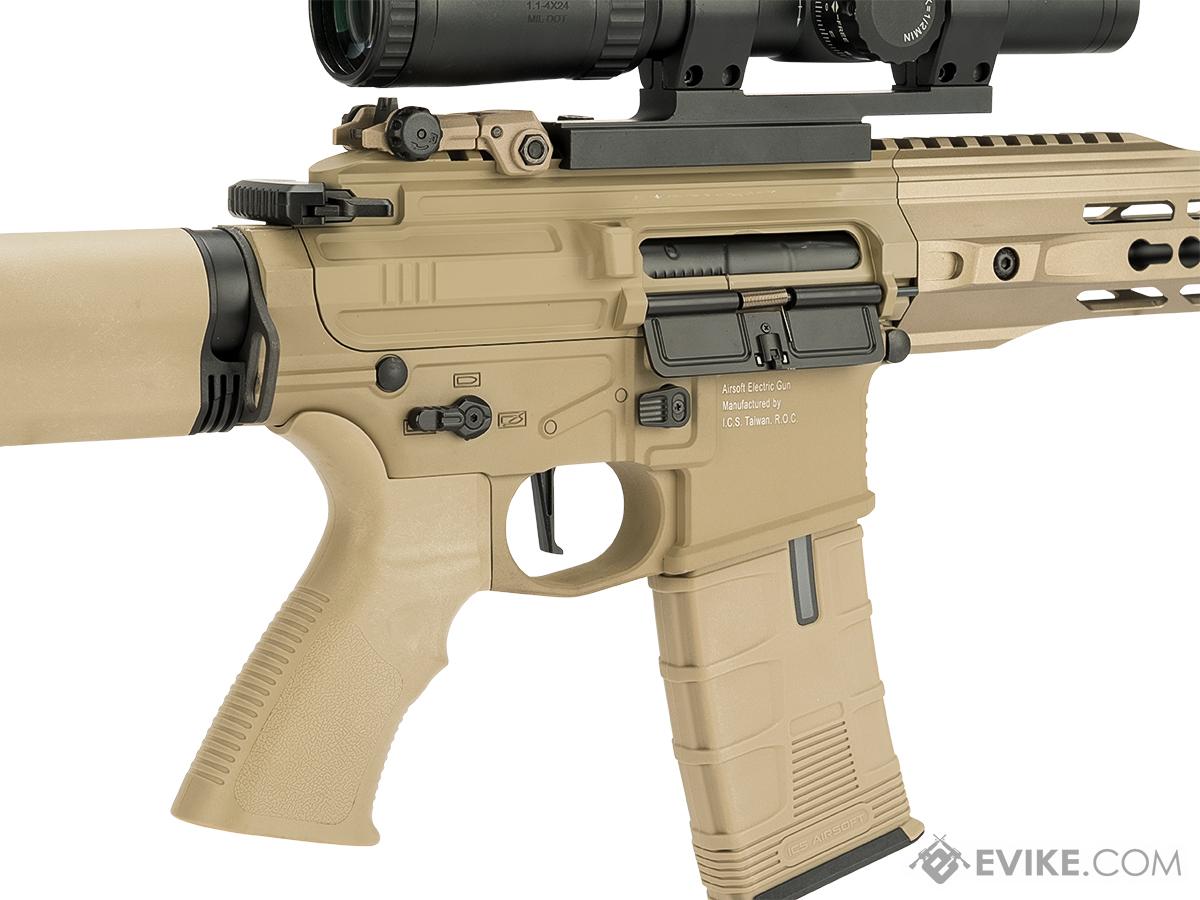 Ics Cxp Mars Full Metal Dmr Airsoft Aeg Color Tan Airsoft Guns Airsoft Electric Rifles