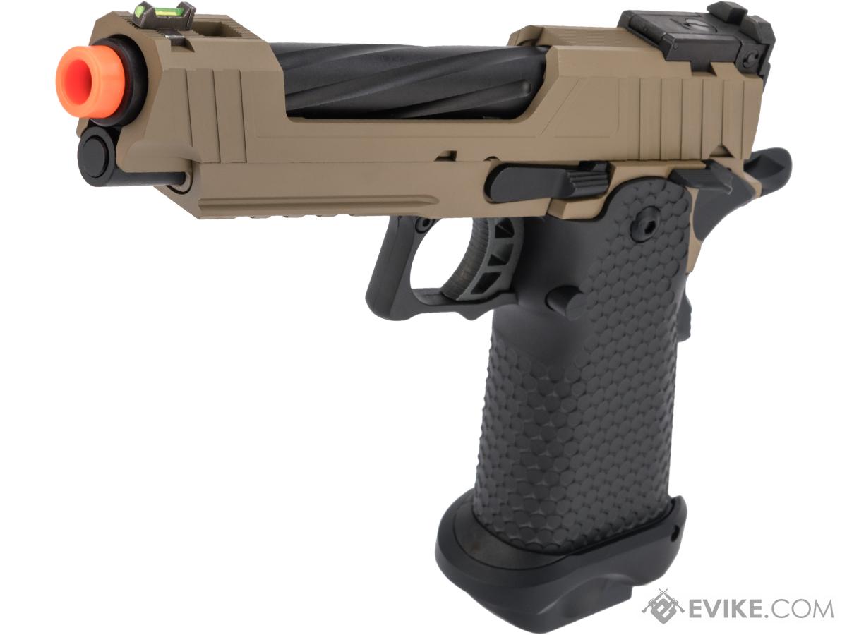 JAG Arms GMX 1.0 Gas Blowback Airsoft Pistols (Color: Tan / Black Barrel)