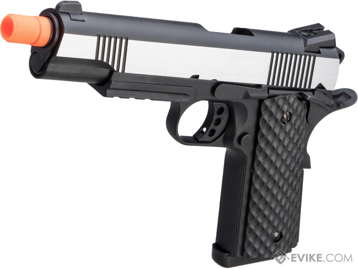 Cybergun Colt Licensed 1911 Airsoft Gas Blowback Pistol (Color: Two-Tone  Silver - Black / MEU / Gas), Airsoft Guns, Gas Airsoft Pistols -   Airsoft Superstore