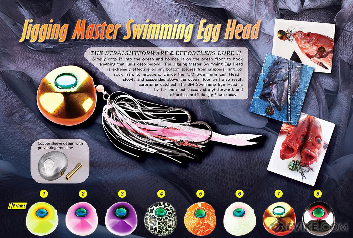 Jigging Master Swimming Egg Head Deep Sea Fishing Jig (Model: 200g