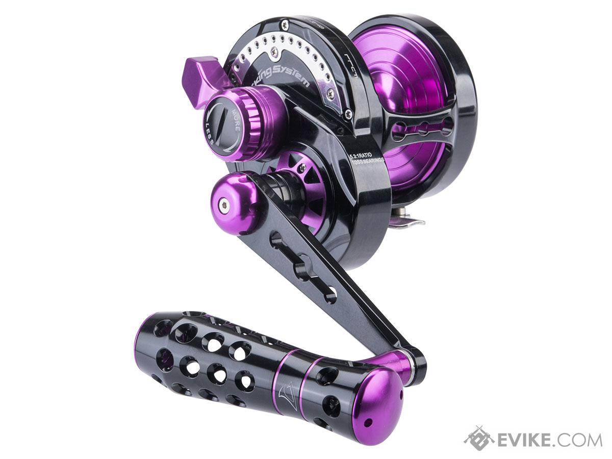 Jigging Master Monster Game High Speed Fishing Reel (Color: Black-Purple / PE6 / Right Hand)