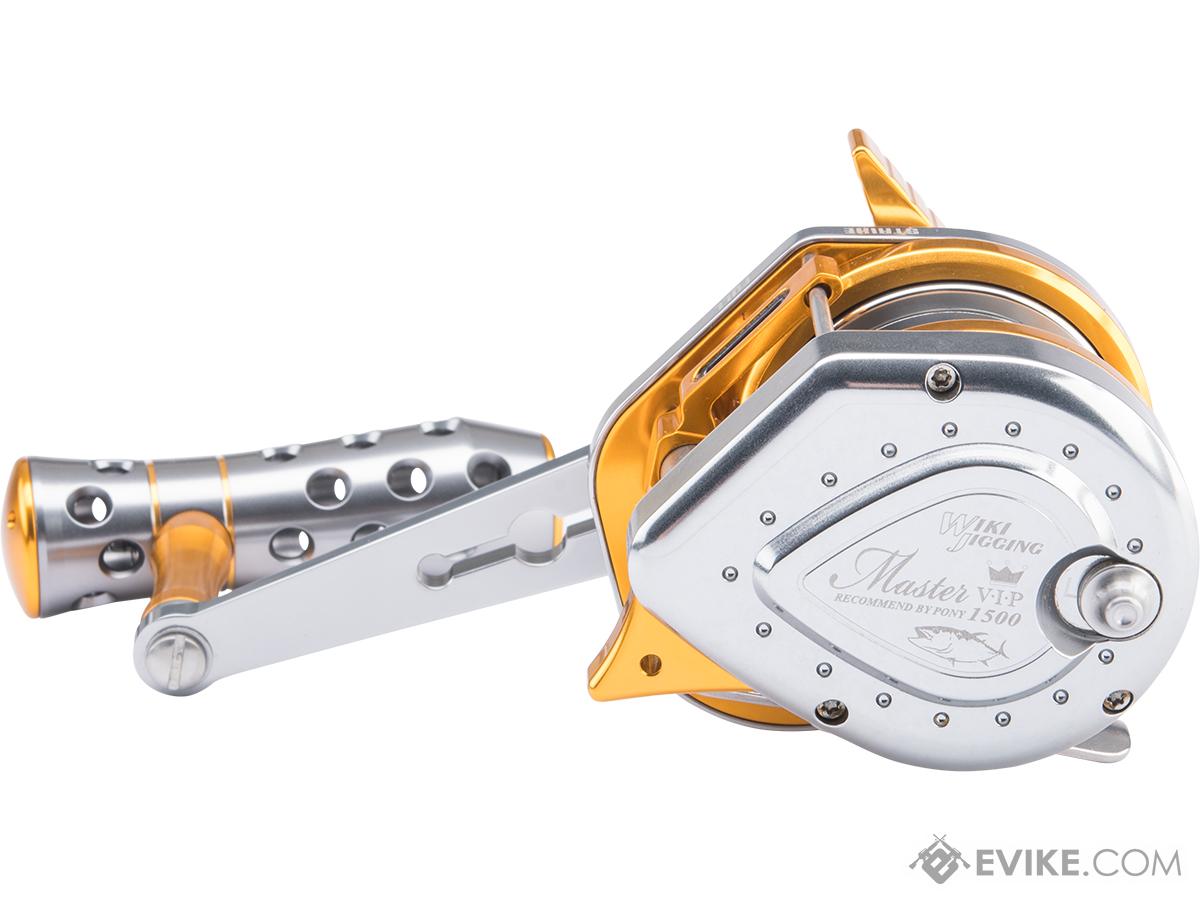 Jigging Master VIP Limited Edition Wiki Violent Slow Lever Wind Fishing  Reel w/ Automatic Line Guide (Model: 1500XH / Right Hand / Titanium-Gold),  MORE, Fishing, Reels -  Airsoft Superstore