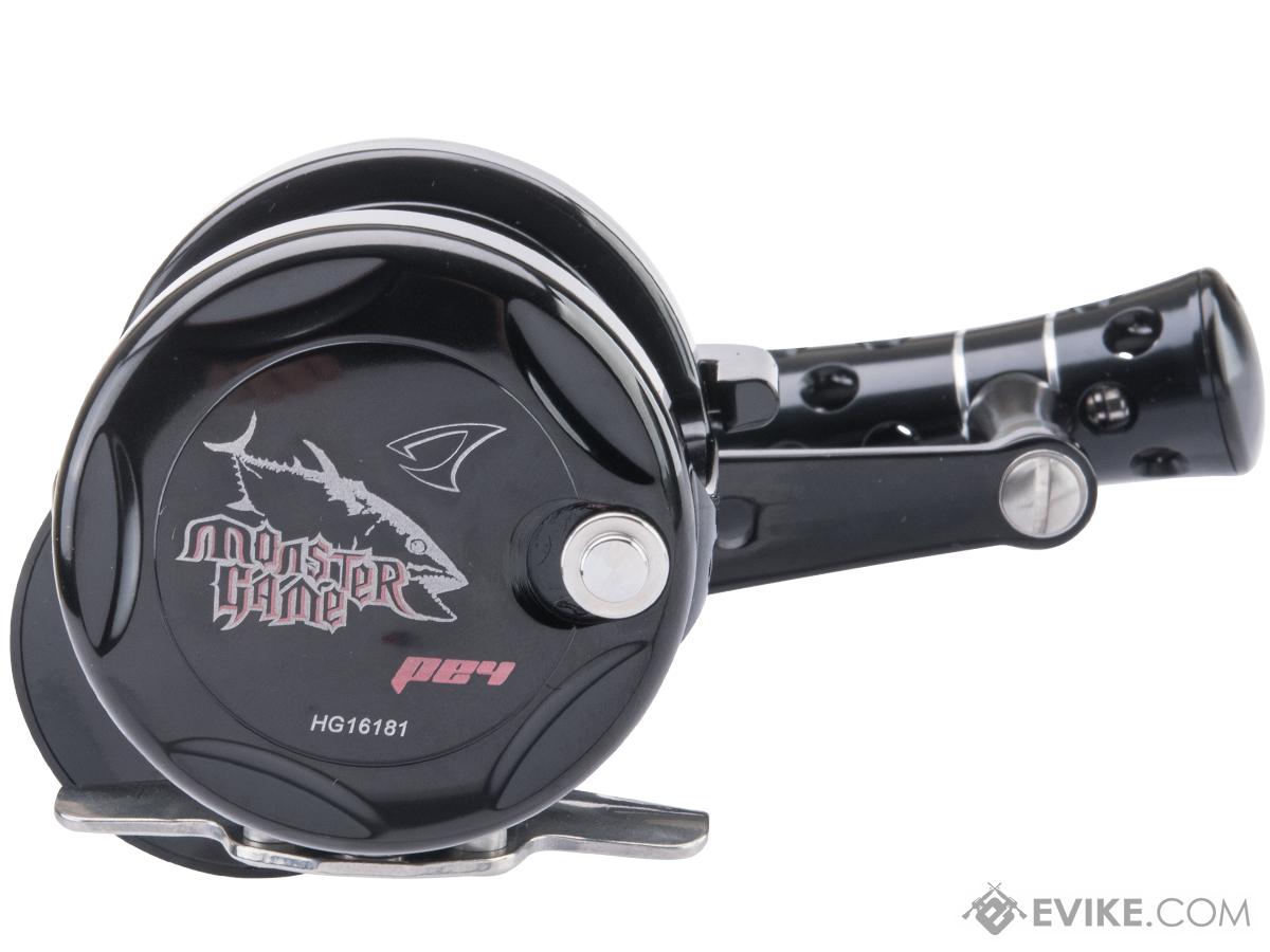 Jigging Master Monster Game High Speed Fishing Reel w/ Turbo Knob (Color:  Black / PE4 / Right Hand)