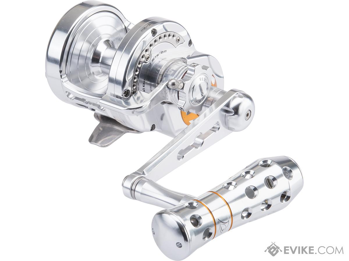 Jigging Master Monster Game High Speed Fishing Reel w/ Turbo Knob (Color: Silver / PE4 / Right Hand)