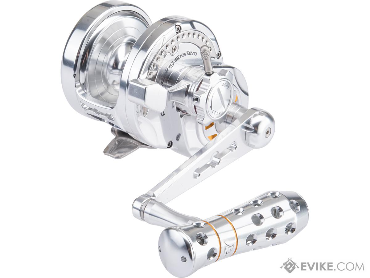 Jigging Master Monster Game High Speed Fishing Reel w/ Turbo Knob (Color: Silver / PE5 / Right Hand)