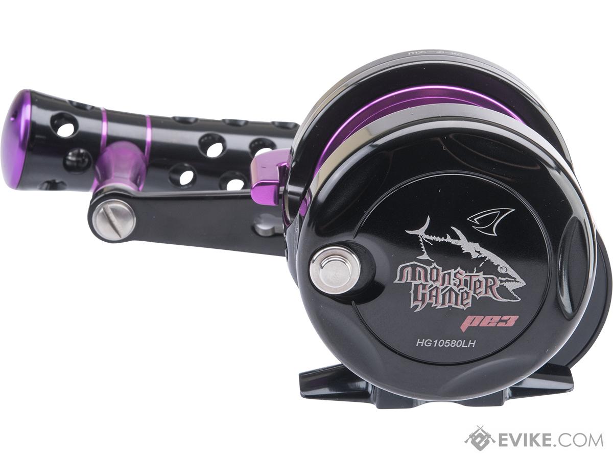 Jigging Master Monster Game High Speed Fishing Reel w/ Turbo Knob (Color:  Black-Purple / PE7 / Right Hand), MORE, Fishing, Reels -  Airsoft  Superstore