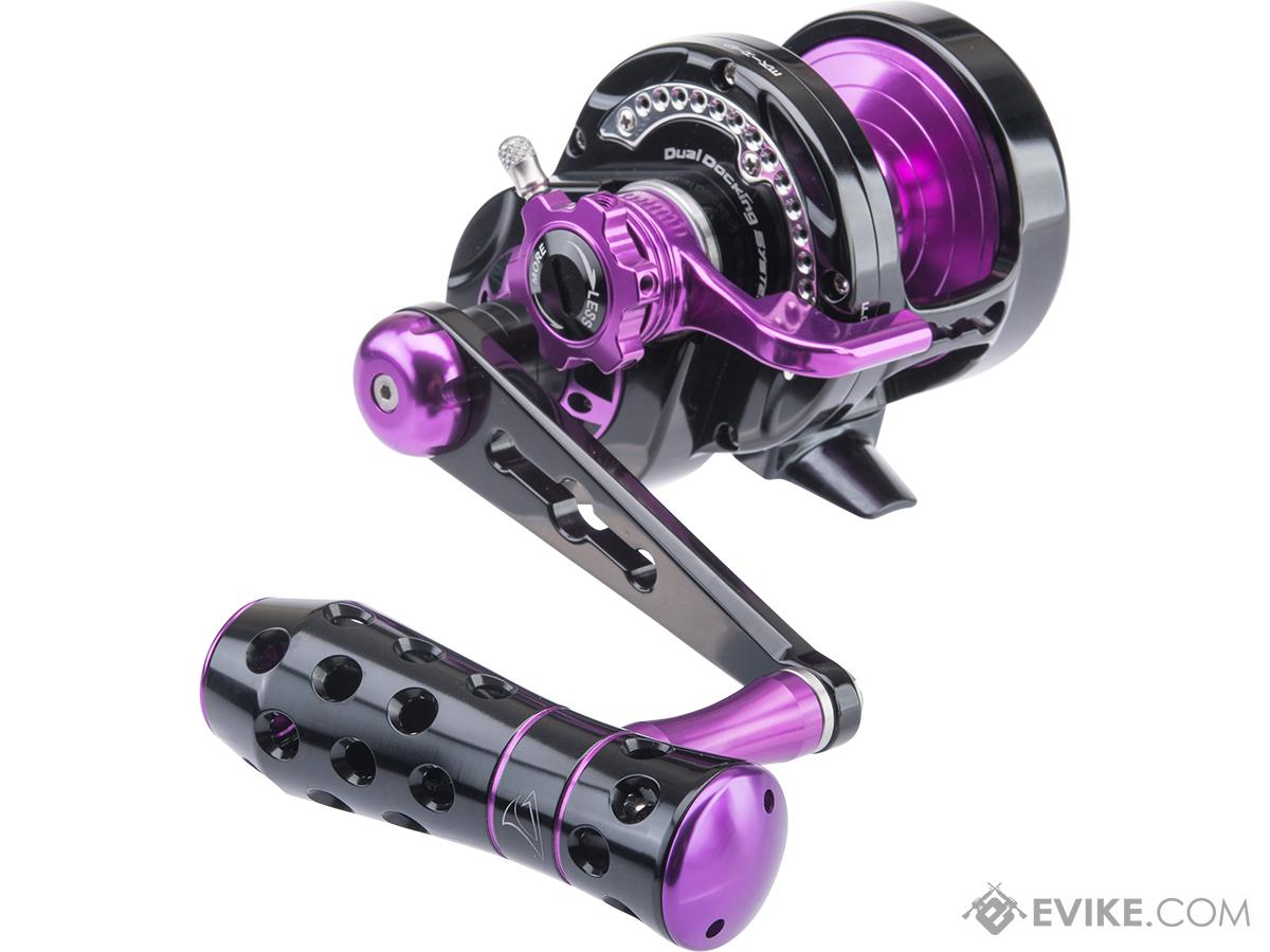 Jigging Master Monster Game High Speed Fishing Reel w/ Turbo Knob (Color:  Black-Purple / PE3 / Left Hand), MORE, Fishing, Reels -  Airsoft  Superstore